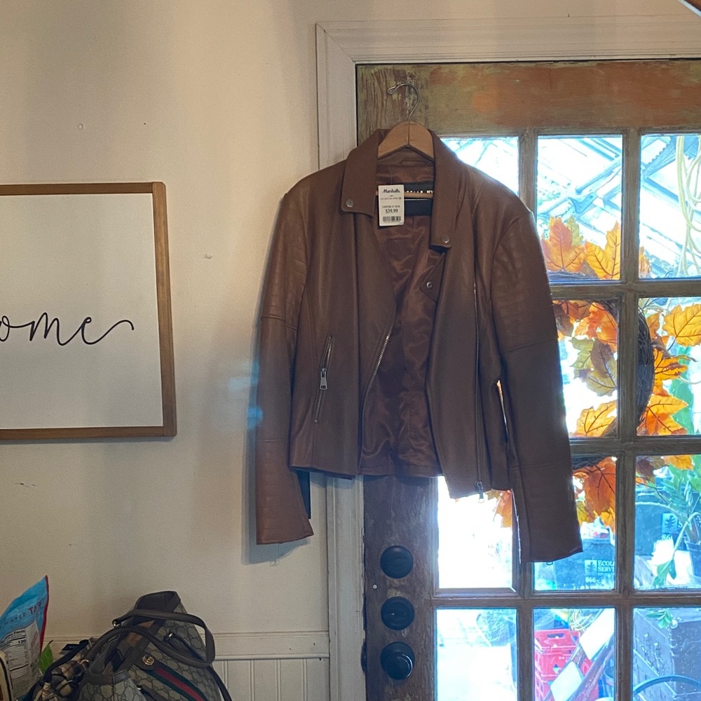 Bagatelle caramel  Tan Leather Jacket